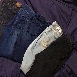 Black and dark Jeans